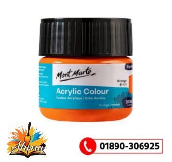 Mont Marte Acrylic Colour Paint 100ml Orange | Ahona Corporation Importer