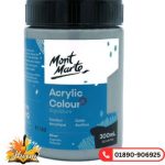 Mont Marte Acrylic Colour Paint 300ml – Silver - Ahona