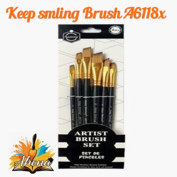Ahona Corporation Keep Smiling 6 Pcs Painting Brush Set