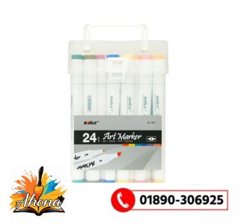 Ahona Corporation Baile 24 Pcs Colors Dual Tip Markers Set