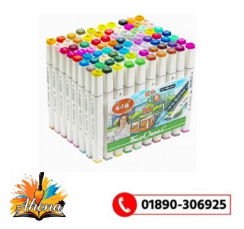 Ahona Corporation Baile 80 Pcs Colors Dual Tip Markers Set