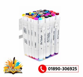 Ahona Corporation Baile 48 Pcs Colors Dual Tip Markers Set