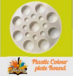 Plastic Color Plate Round Shape 1pcs – Ahona Corporation