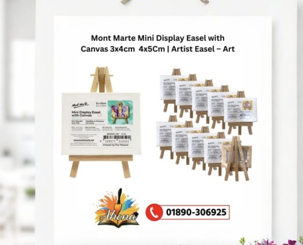 Mont Marte Mini Canvas with Display Easel