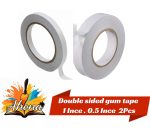 Double-Sided Gum Tape 1" & 0.5" (2 Pcs)
