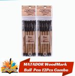 MATADOR WoodMark Ball Pen 12Pcs Combo