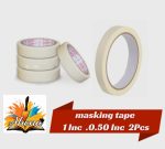 Masking Tape 1" & 0.5" (2 Pcs)