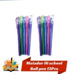 Matador Hi School Ball Pen 12Pcs