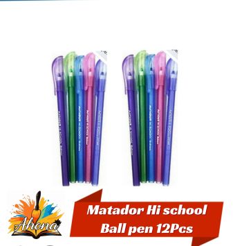 Matador Hi School Ball Pen 12Pcs