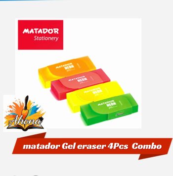 Matador Neon Eraser 4Pcs Combo