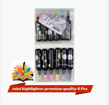 Mini Highlighter Pack 6 Pcs