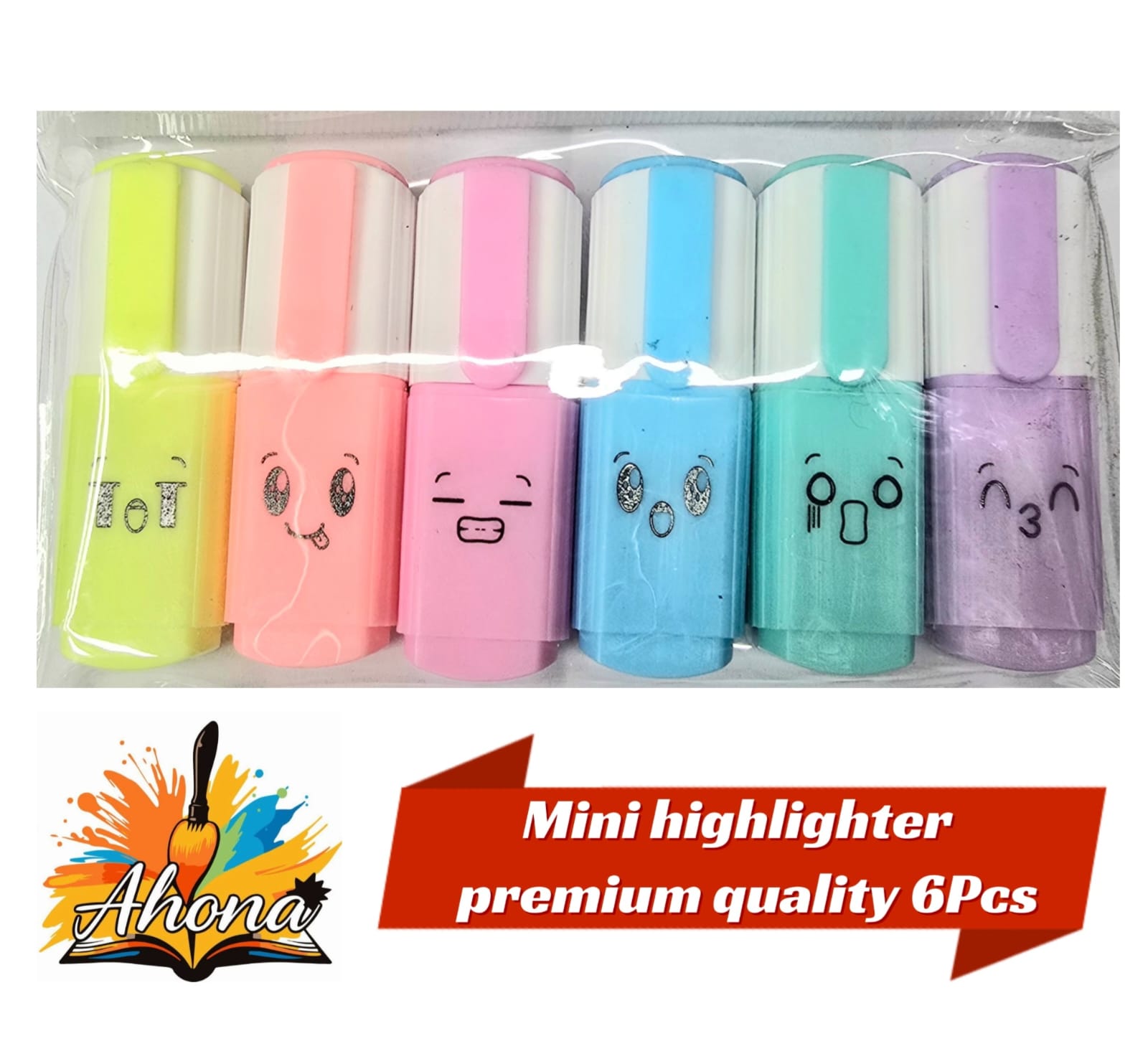 Mini Highlighter Pack 6 Pcs For School And Office Mini Highlighter Pack 6 Pcs for School & Office – Ahona Corporation