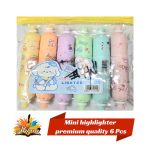 Mini Highlighter Premium Quality 6 Pcs Set