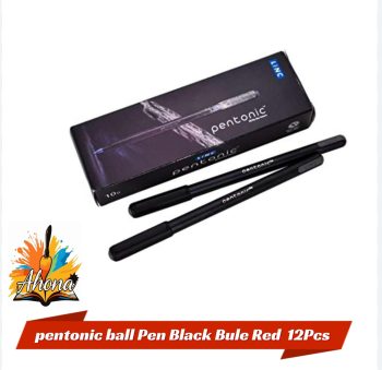 Pentonic Ball Pen Black Blue Red 12Pcs